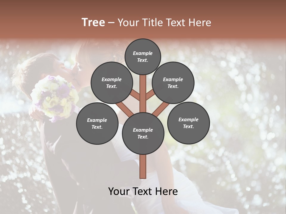 Newlywed Wife Vitality PowerPoint Template