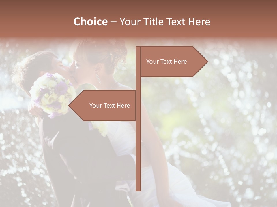 Newlywed Wife Vitality PowerPoint Template