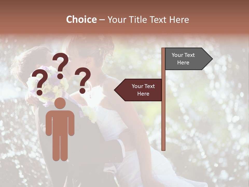 Newlywed Wife Vitality PowerPoint Template