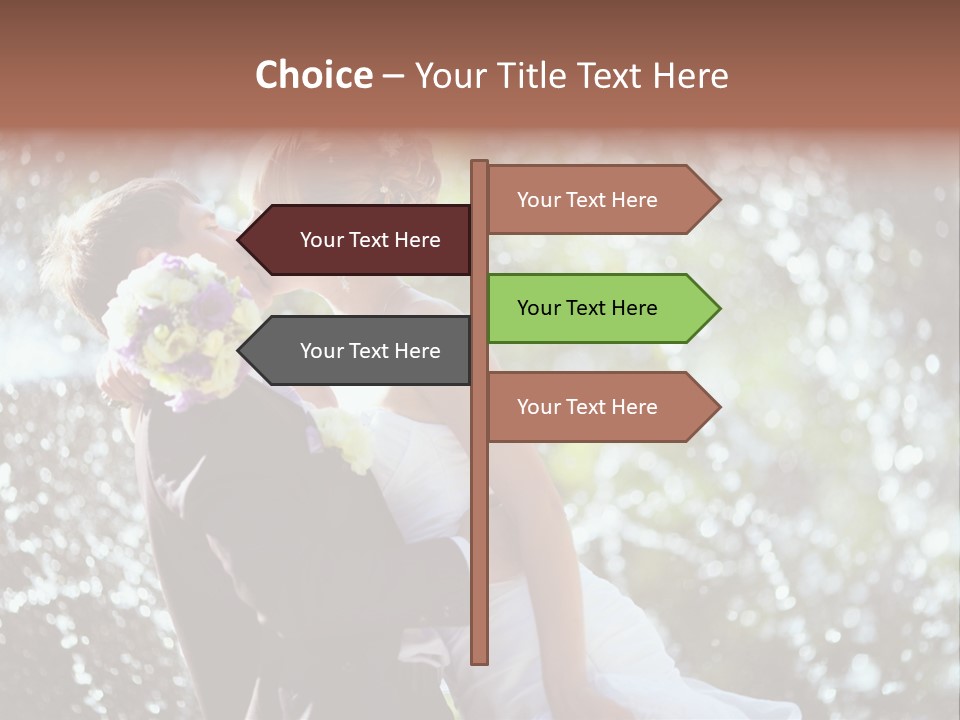 Newlywed Wife Vitality PowerPoint Template