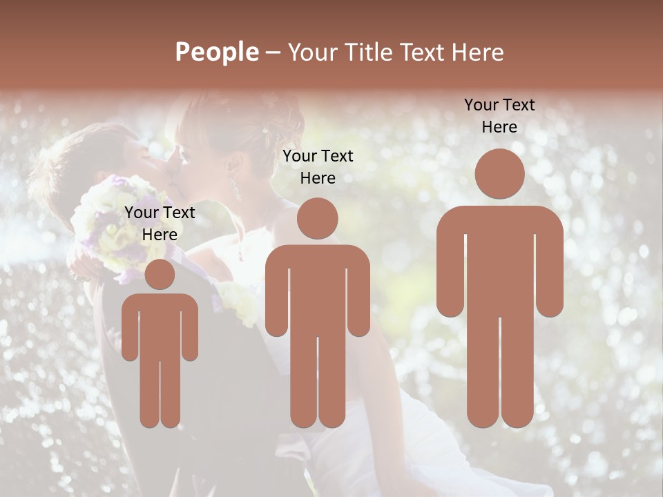 Newlywed Wife Vitality PowerPoint Template