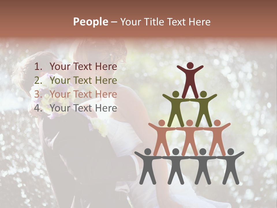 Newlywed Wife Vitality PowerPoint Template