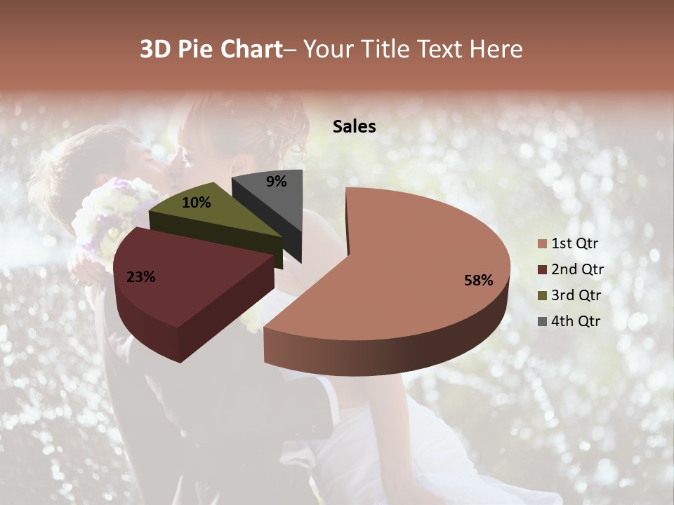 Newlywed Wife Vitality PowerPoint Template