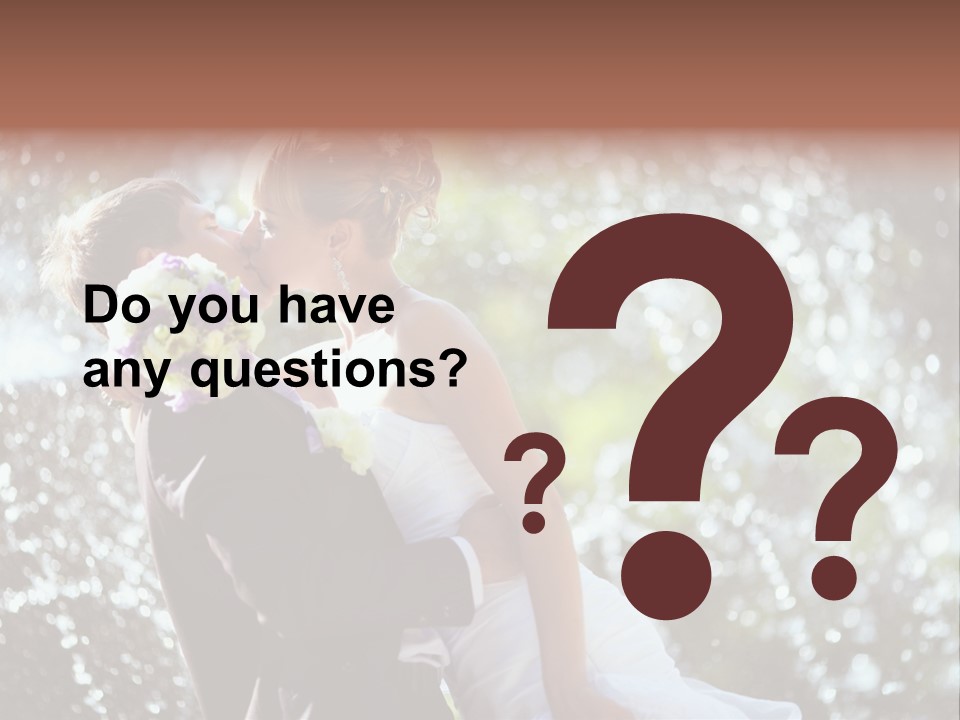 Newlywed Wife Vitality PowerPoint Template