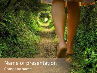 Miracle Footpath Enchanted PowerPoint Template