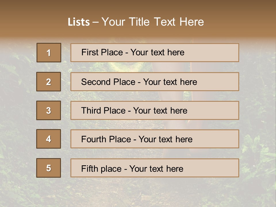 Miracle Footpath Enchanted PowerPoint Template
