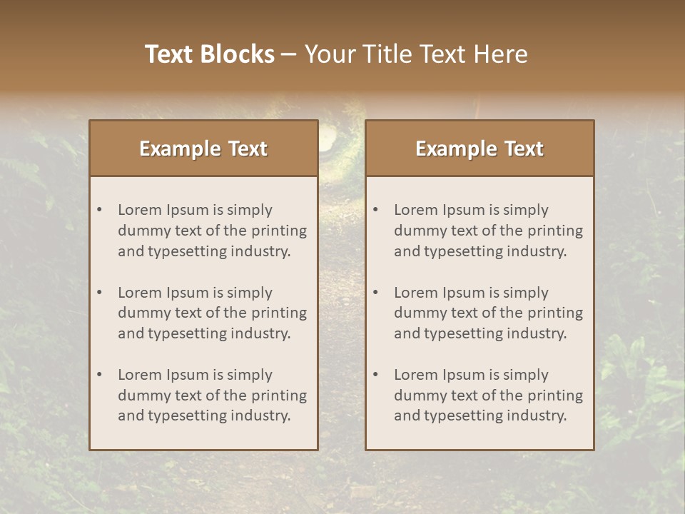 Miracle Footpath Enchanted PowerPoint Template