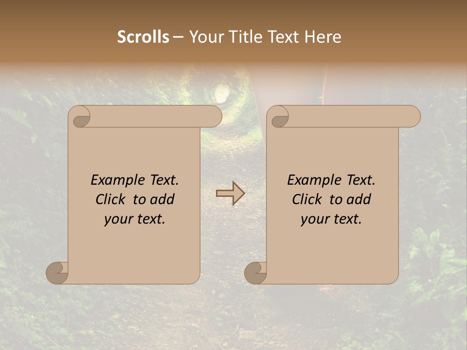 Miracle Footpath Enchanted PowerPoint Template