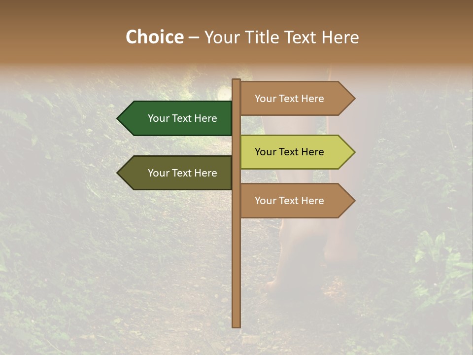 Miracle Footpath Enchanted PowerPoint Template
