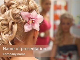 Skin Stylish Female PowerPoint Template