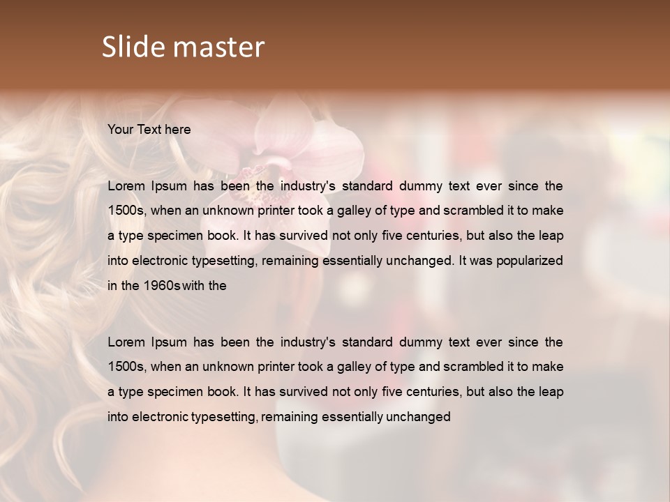 Skin Stylish Female PowerPoint Template