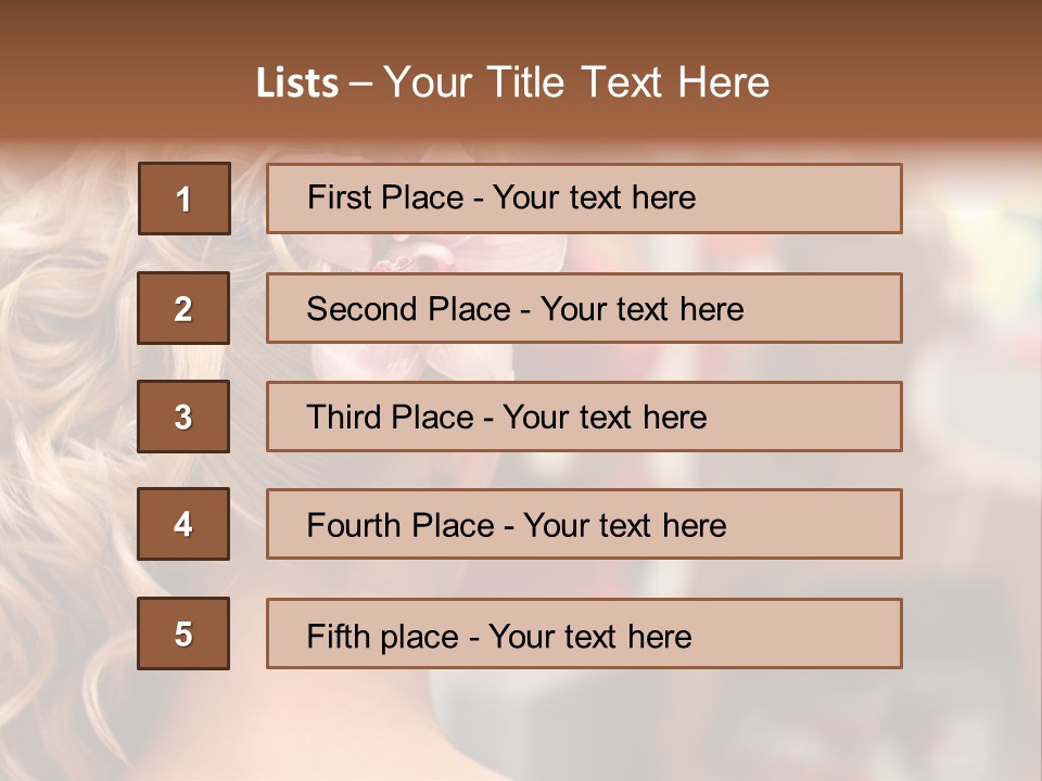 Skin Stylish Female PowerPoint Template