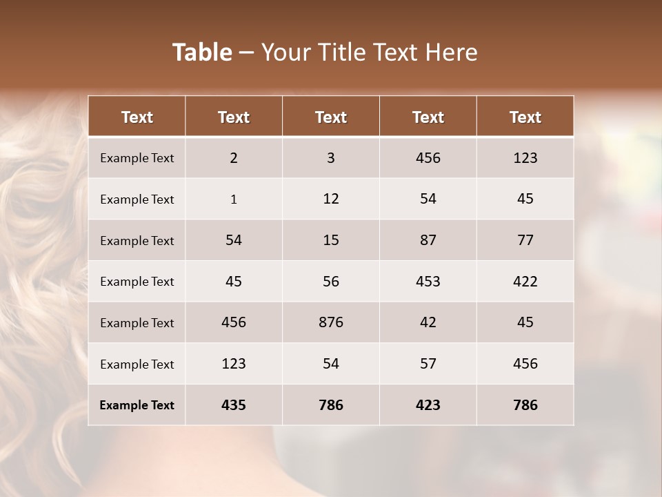 Skin Stylish Female PowerPoint Template