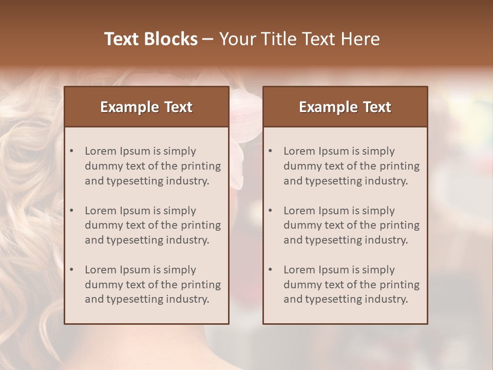 Skin Stylish Female PowerPoint Template