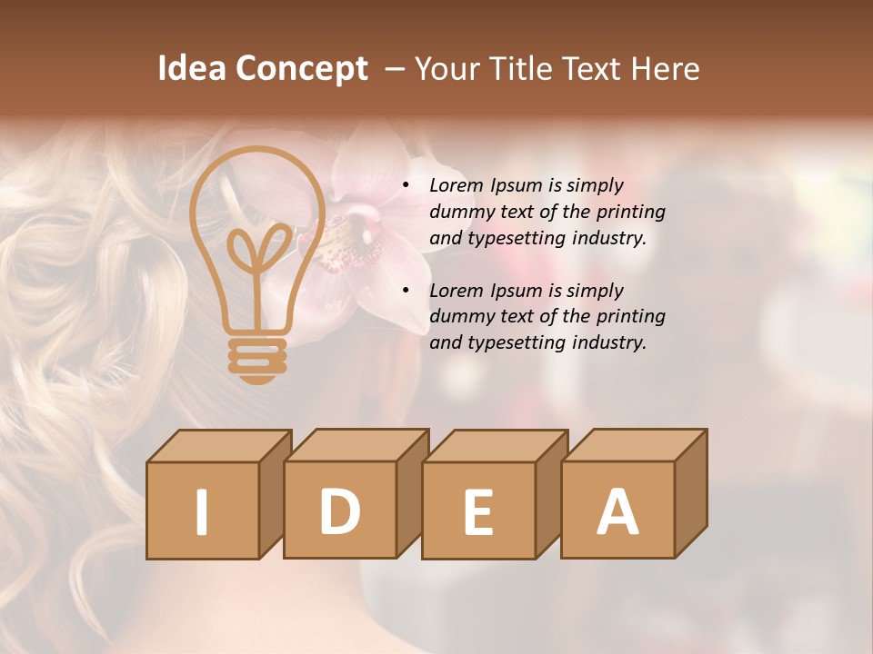 Skin Stylish Female PowerPoint Template