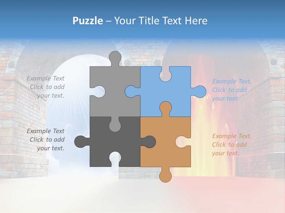 Way To Success Religion Christ PowerPoint Template