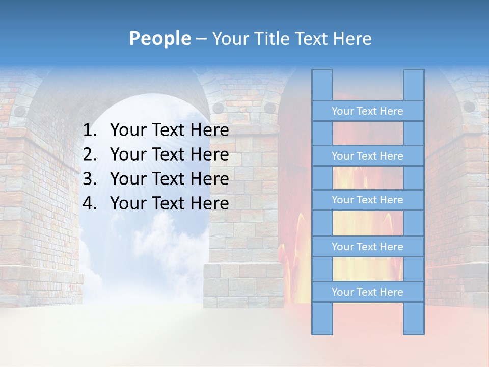 Way To Success Religion Christ PowerPoint Template