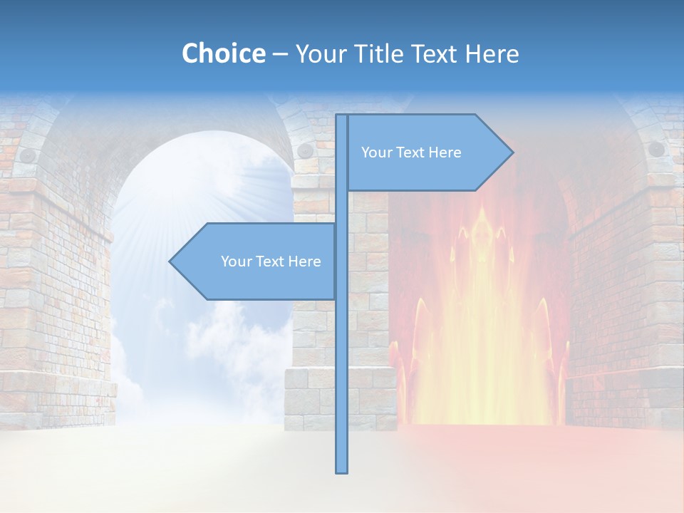 Way To Success Religion Christ PowerPoint Template