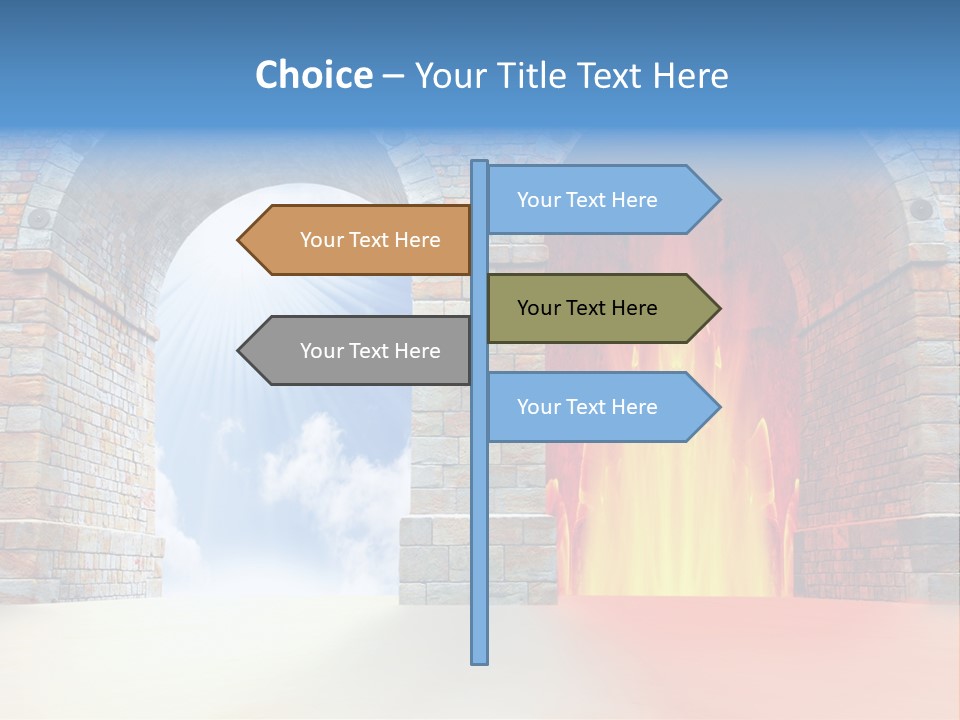 Way To Success Religion Christ PowerPoint Template