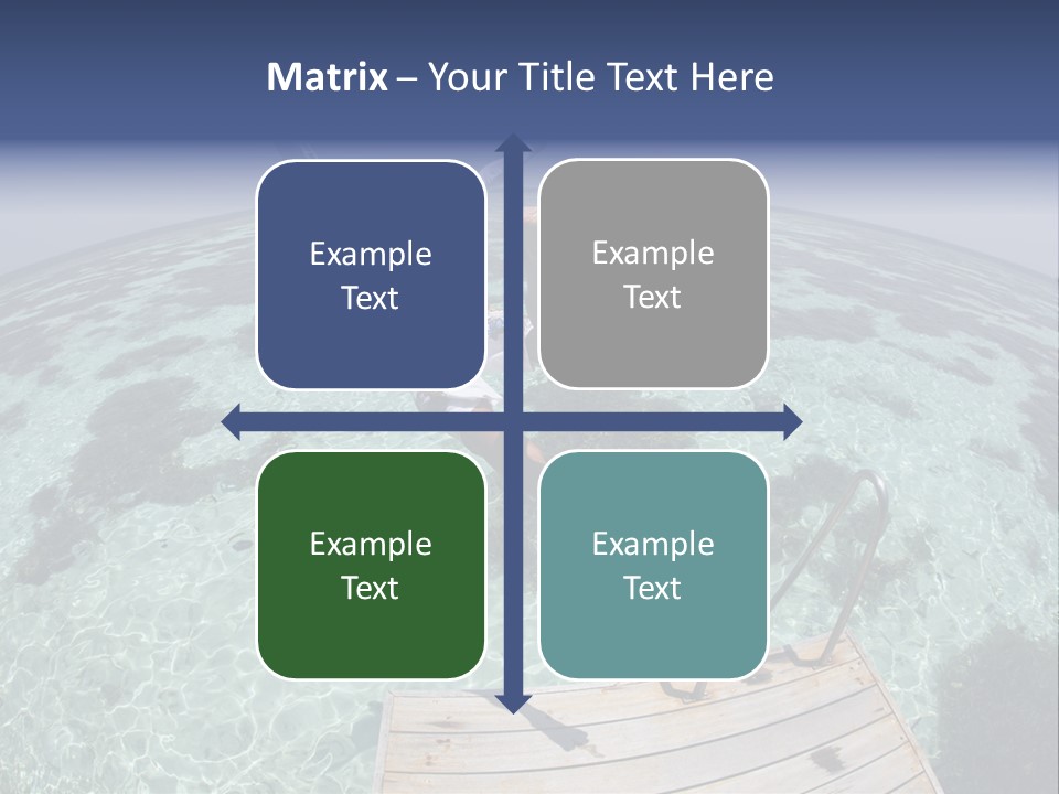 Lagoon Bathing Suit Maldives PowerPoint Template