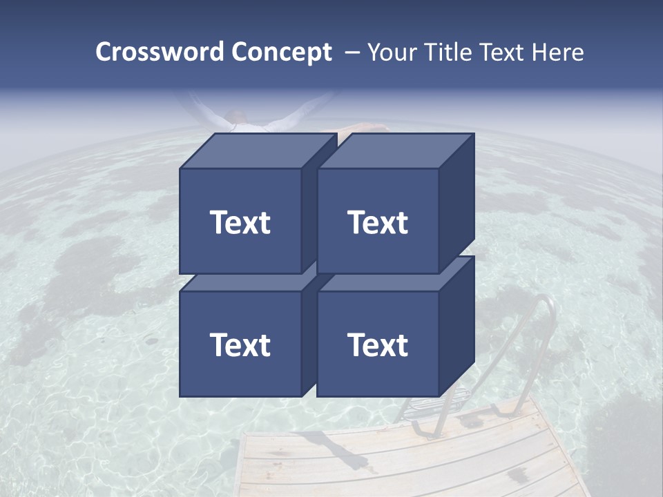 Lagoon Bathing Suit Maldives PowerPoint Template