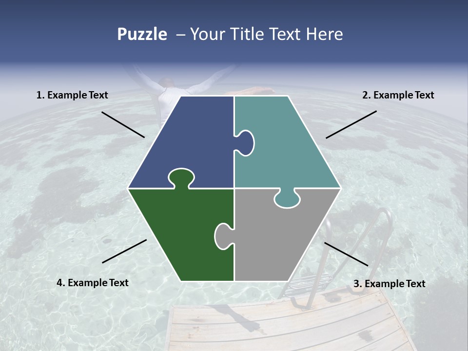 Lagoon Bathing Suit Maldives PowerPoint Template