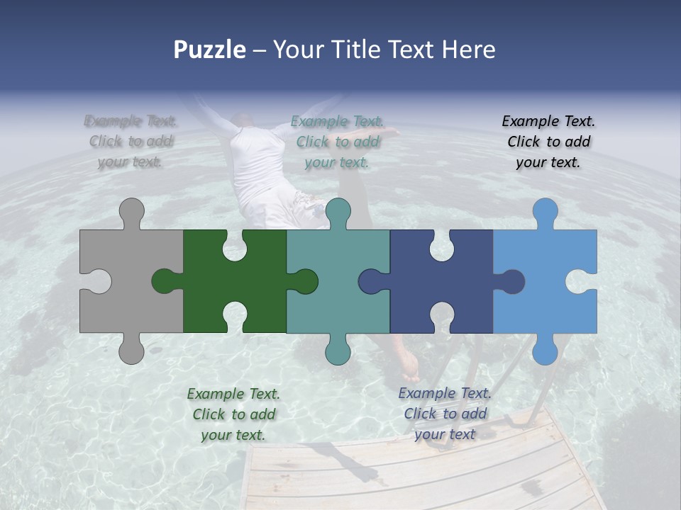 Lagoon Bathing Suit Maldives PowerPoint Template