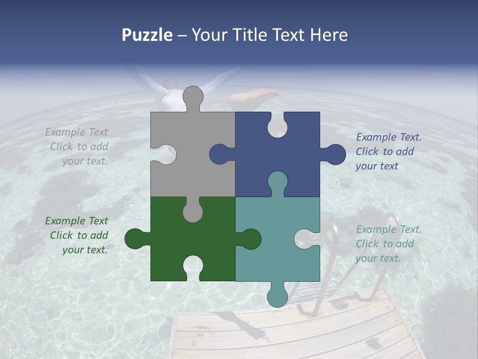 Lagoon Bathing Suit Maldives PowerPoint Template