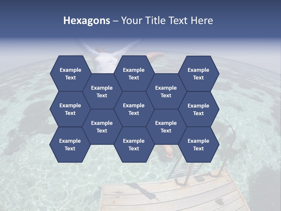 Lagoon Bathing Suit Maldives PowerPoint Template