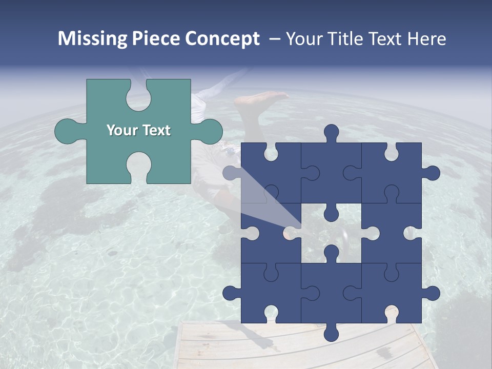 Lagoon Bathing Suit Maldives PowerPoint Template