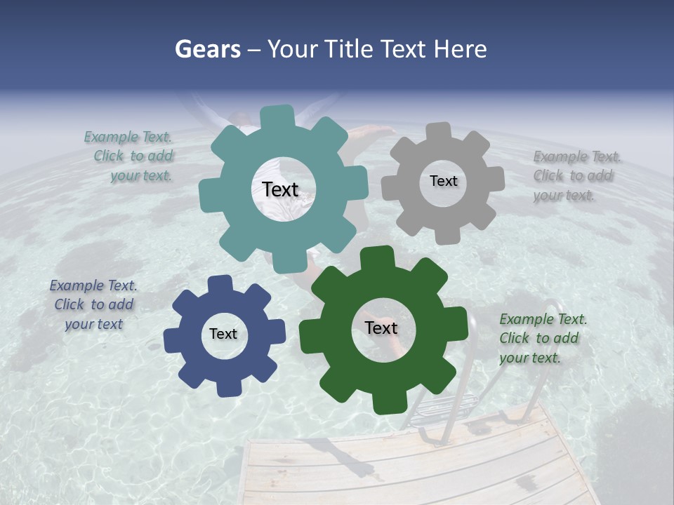 Lagoon Bathing Suit Maldives PowerPoint Template