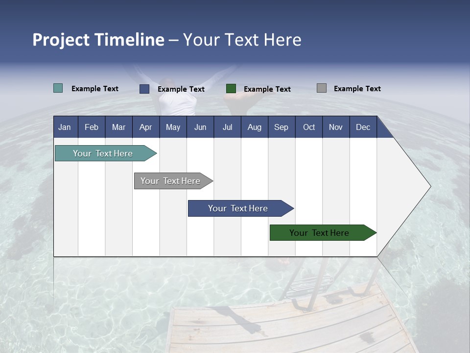 Lagoon Bathing Suit Maldives PowerPoint Template