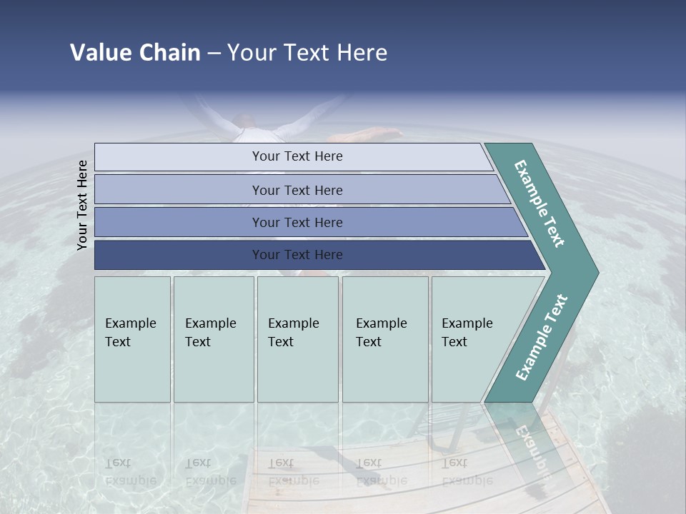 Lagoon Bathing Suit Maldives PowerPoint Template