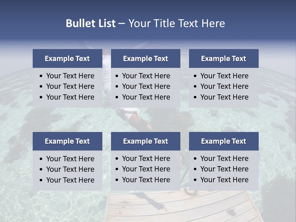 Lagoon Bathing Suit Maldives PowerPoint Template
