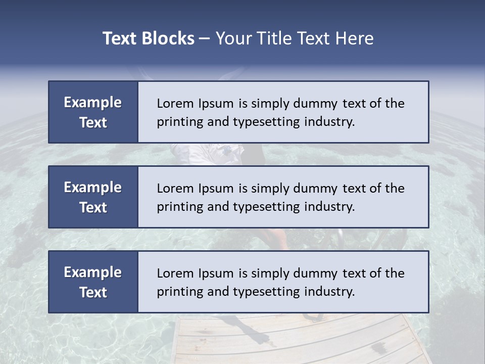 Lagoon Bathing Suit Maldives PowerPoint Template