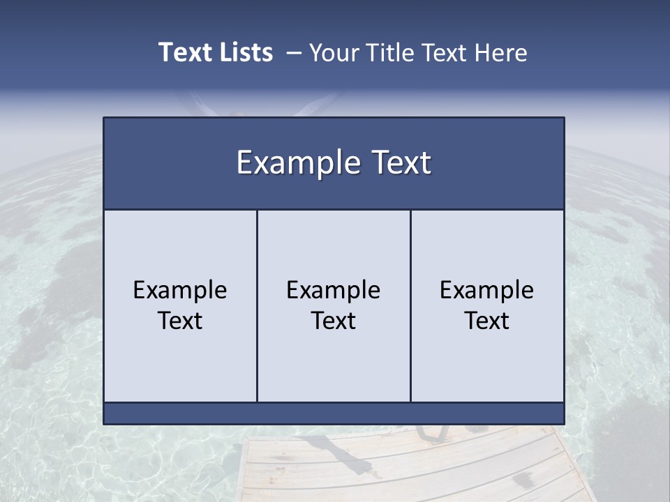 Lagoon Bathing Suit Maldives PowerPoint Template