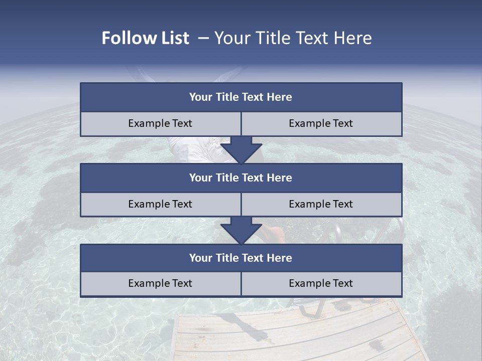 Lagoon Bathing Suit Maldives PowerPoint Template