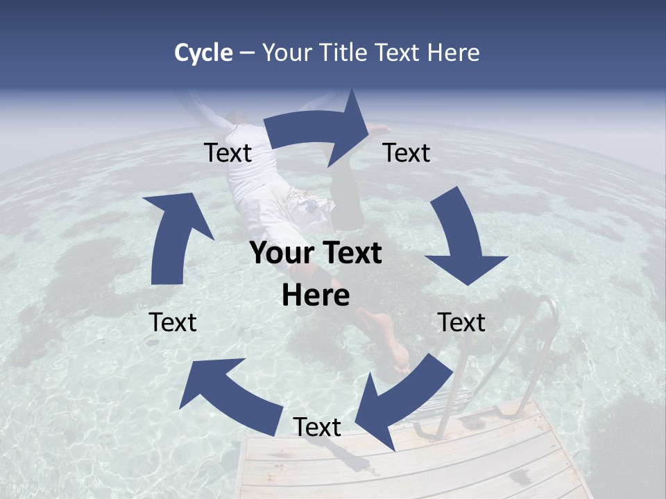 Lagoon Bathing Suit Maldives PowerPoint Template