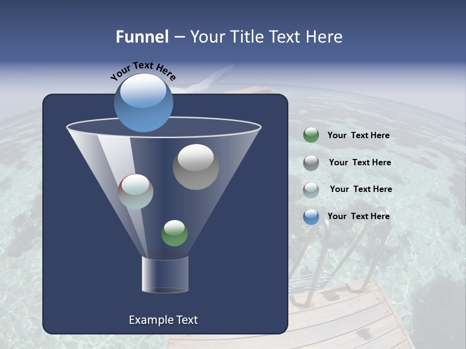 Lagoon Bathing Suit Maldives PowerPoint Template