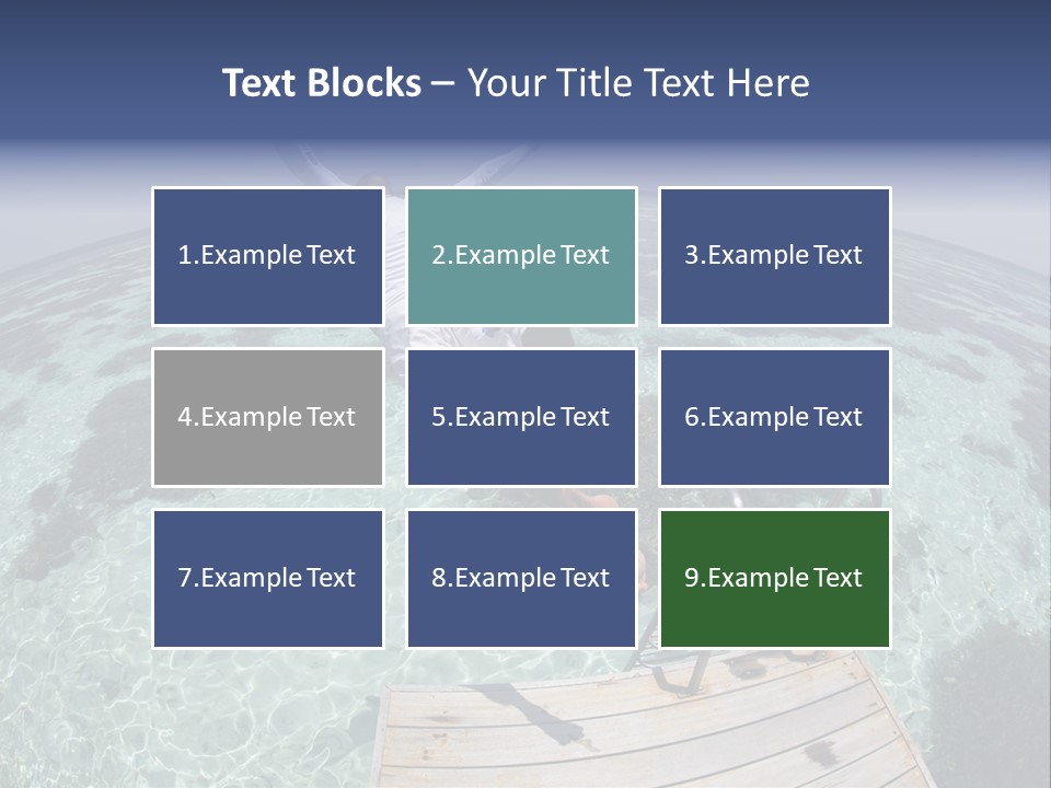 Lagoon Bathing Suit Maldives PowerPoint Template