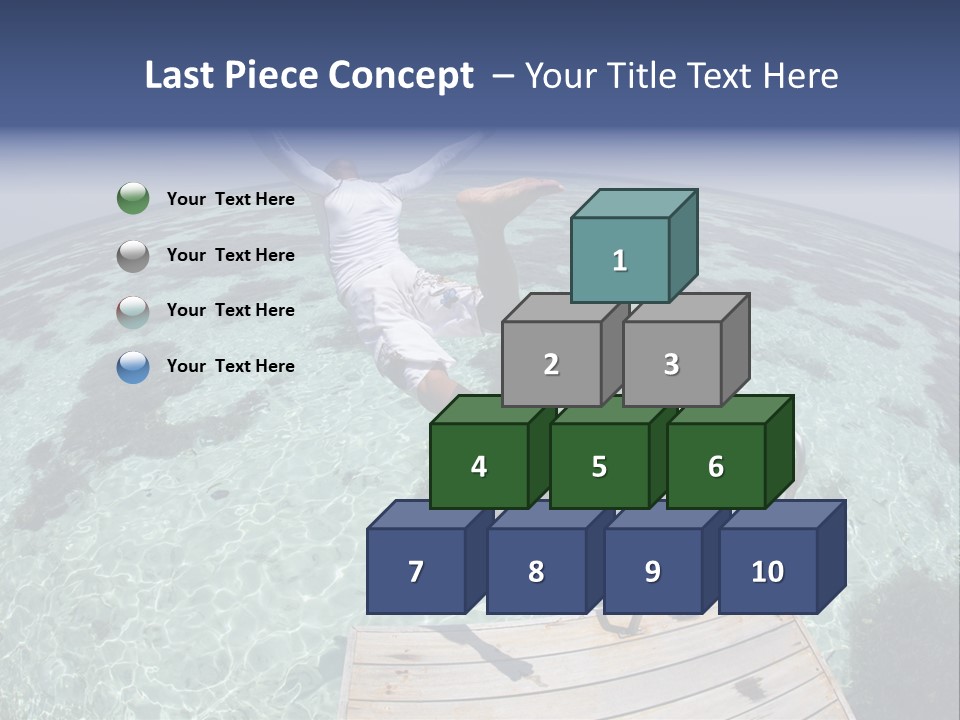 Lagoon Bathing Suit Maldives PowerPoint Template