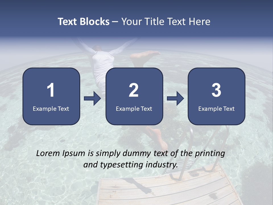 Lagoon Bathing Suit Maldives PowerPoint Template