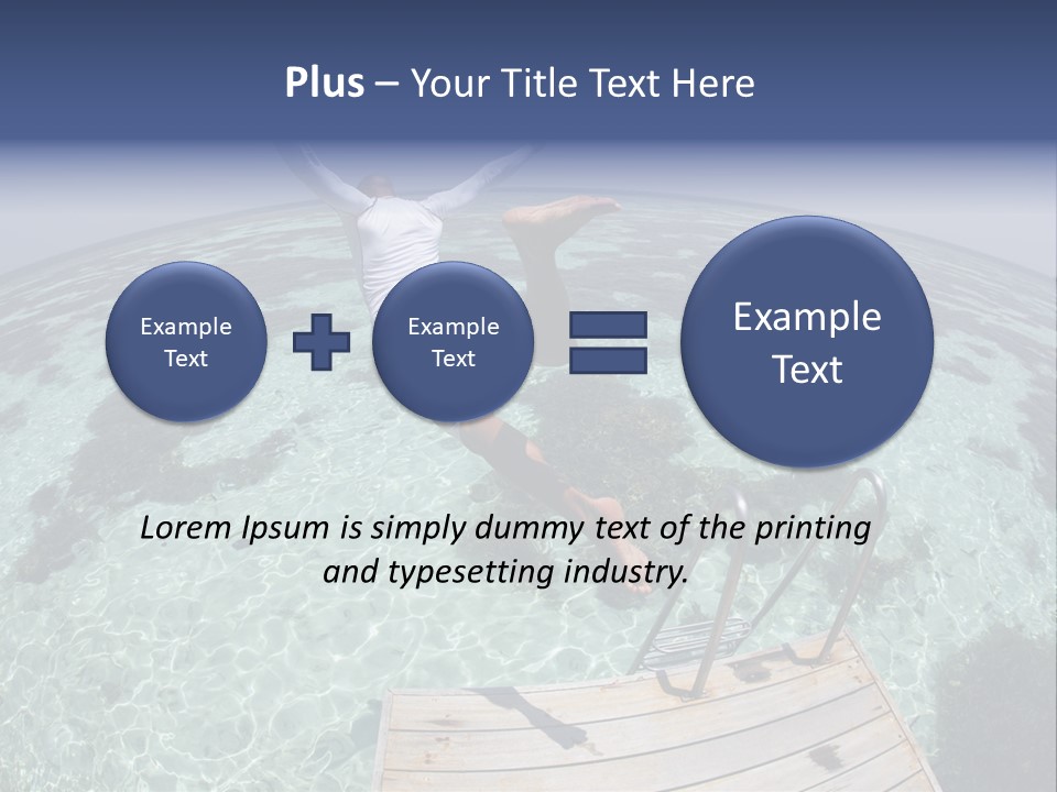 Lagoon Bathing Suit Maldives PowerPoint Template