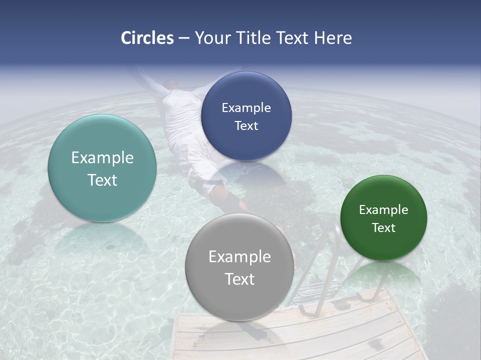 Lagoon Bathing Suit Maldives PowerPoint Template