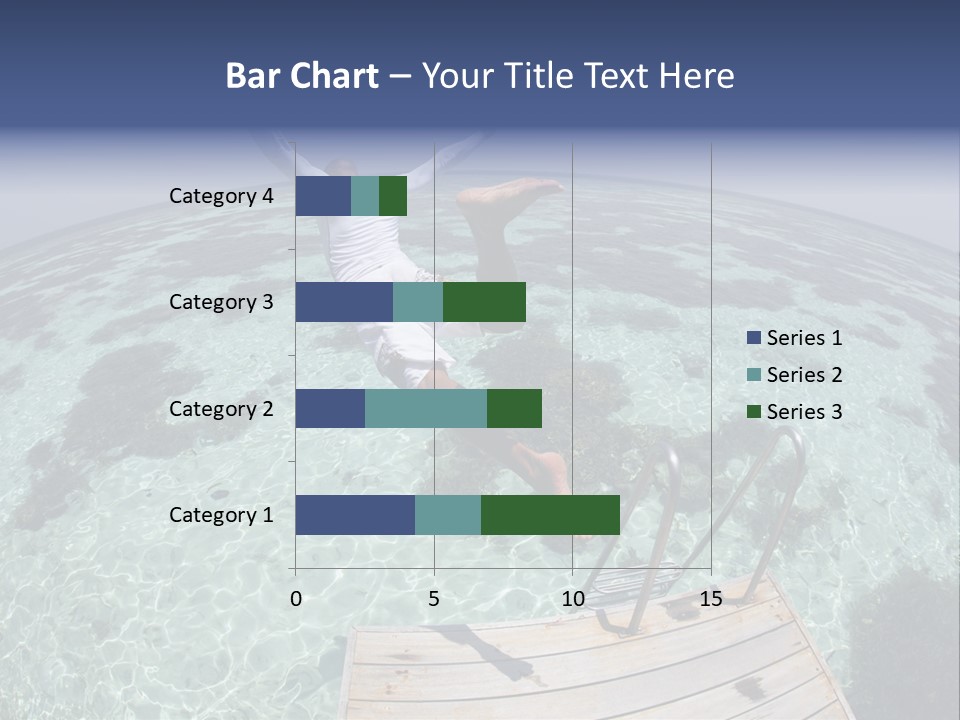 Lagoon Bathing Suit Maldives PowerPoint Template