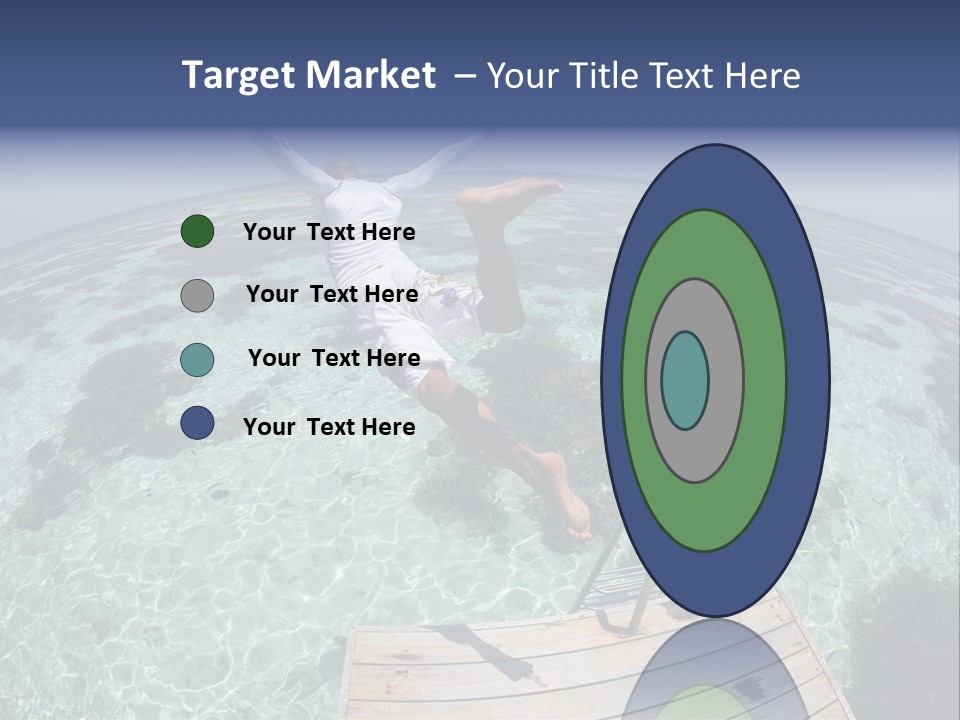 Lagoon Bathing Suit Maldives PowerPoint Template