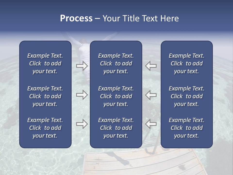 Lagoon Bathing Suit Maldives PowerPoint Template