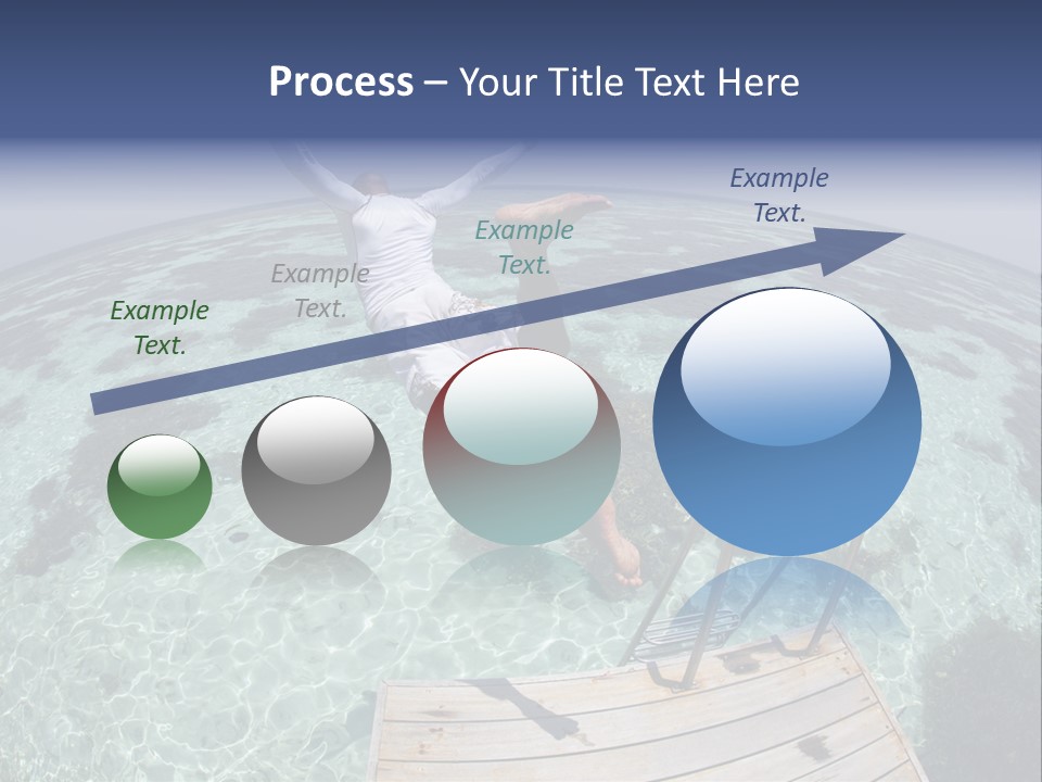 Lagoon Bathing Suit Maldives PowerPoint Template