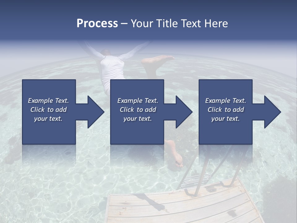 Lagoon Bathing Suit Maldives PowerPoint Template