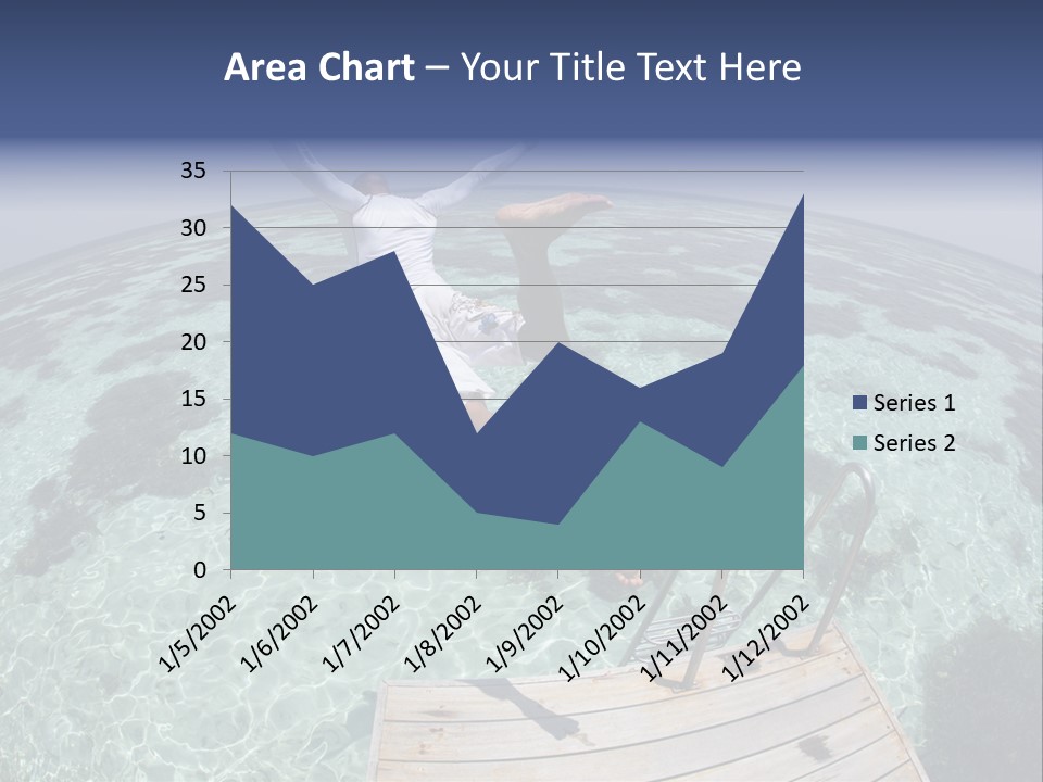 Lagoon Bathing Suit Maldives PowerPoint Template